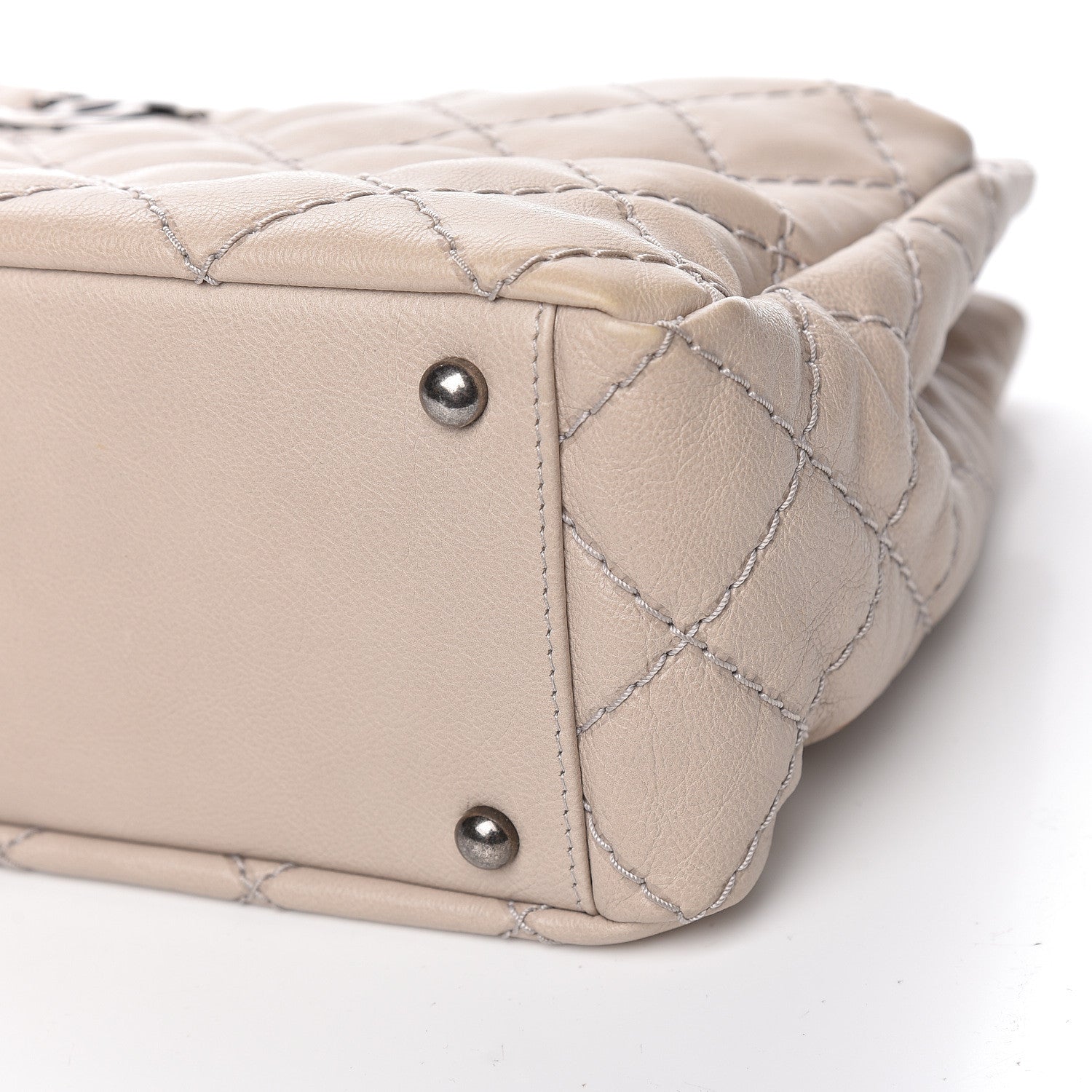 Chanel Calfskin Medium Stitch It Tote Beige 9 of 12