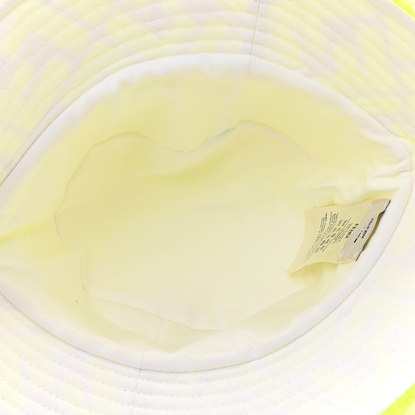 Terrycloth Embroidered Bucket Hat S Yellow