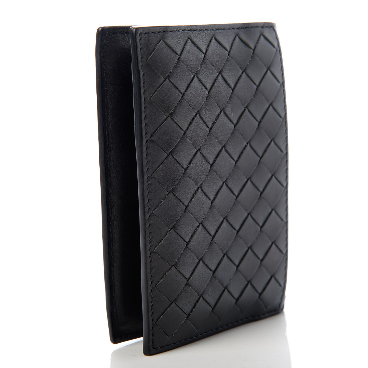 Bottega Veneta Nappa Intrecciato Bi-Fold Card Holder Black 3 of 7