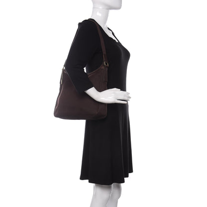 Gucci Canvas Shoulder Bag Brown 2 of 10