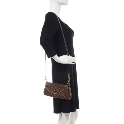 Louis Vuitton Damier Ebene Eva Clutch 2 of 10