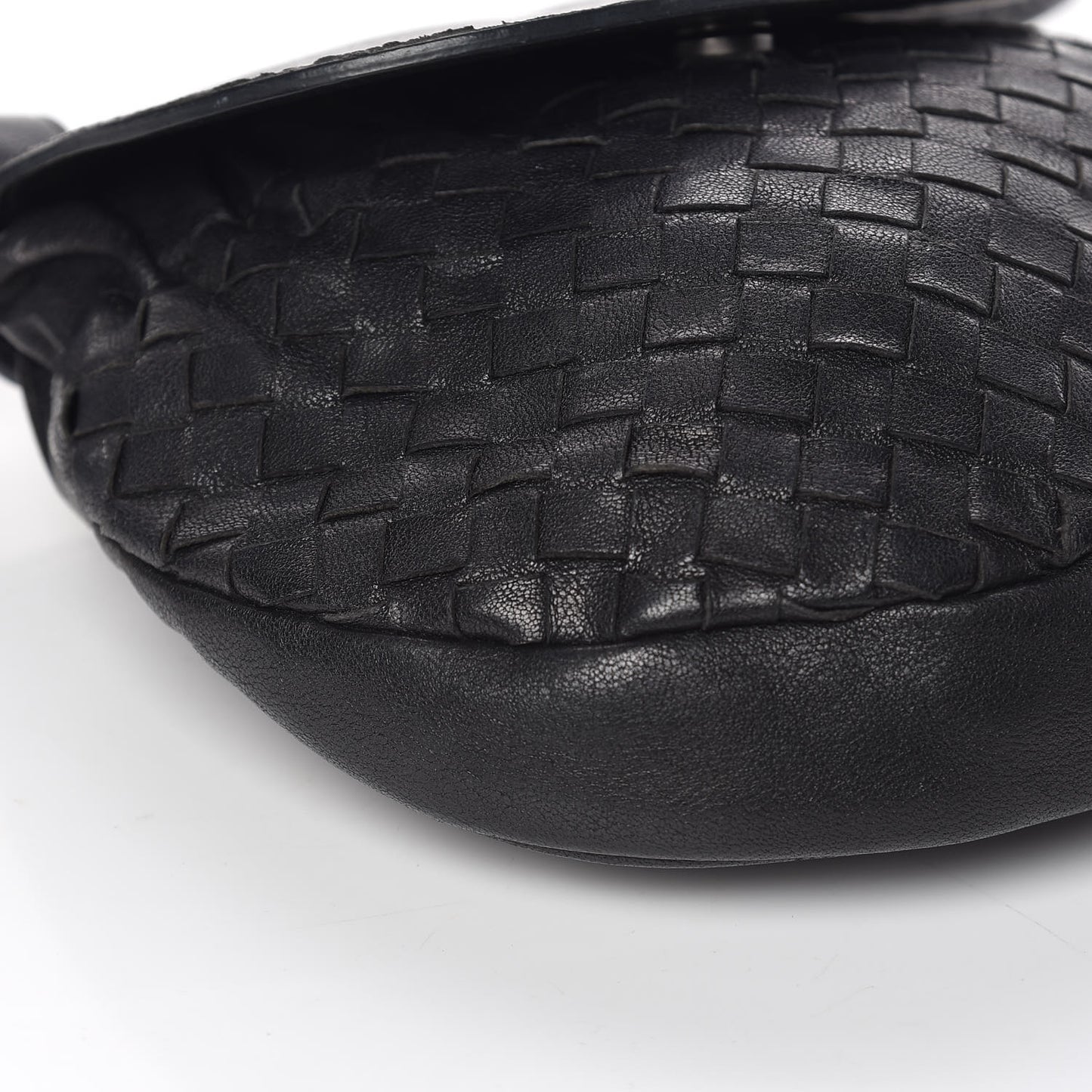 Nappa Intrecciato Belt Bag Black