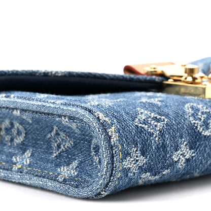 Louis Vuitton Denim Monogram Pouch Metis Belt Blue 8 of 9