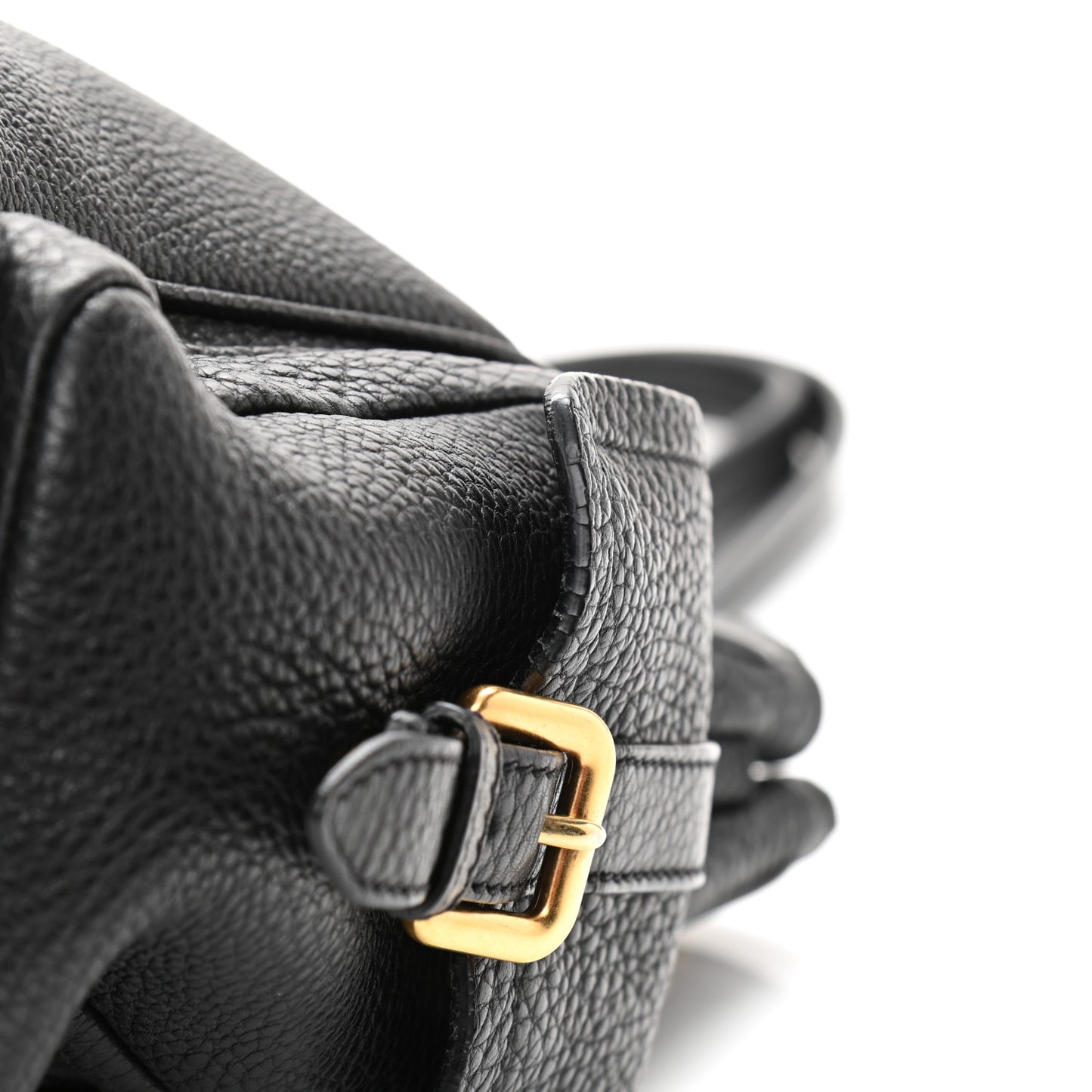 Vitello Daino Shopping Tote Black