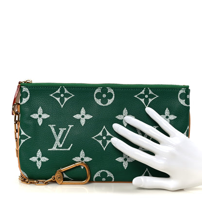 Louis Vuitton Calfskin Monogram Speedy P9 Bandouliere 50 Pochette Green 2 of 7