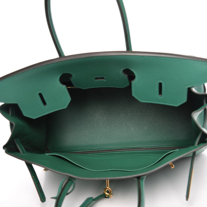 Hermes Epsom Birkin 35 Vert Vertigo 15 of 38
