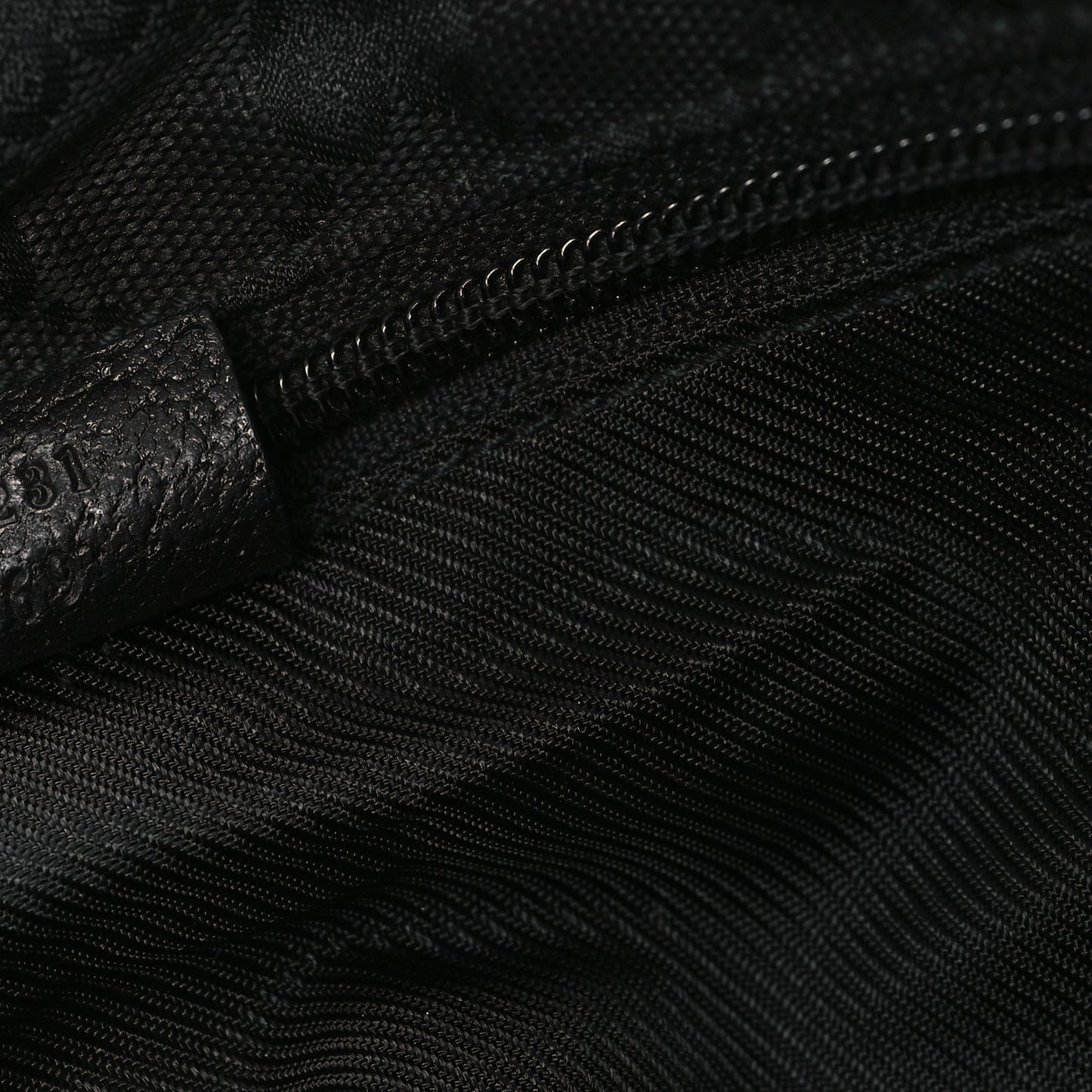 GG Monogram Large Web Handle Bucket Tote Black