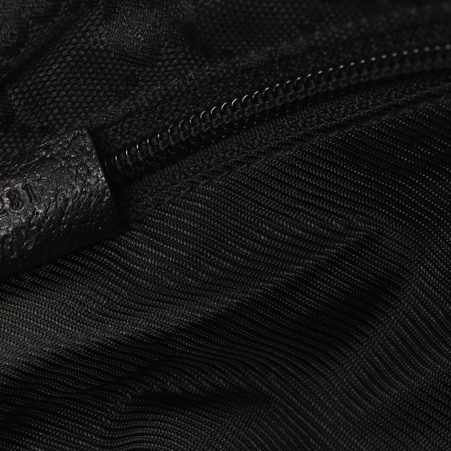 Gucci GG Monogram Large Web Handle Bucket Tote Black 7 of 14