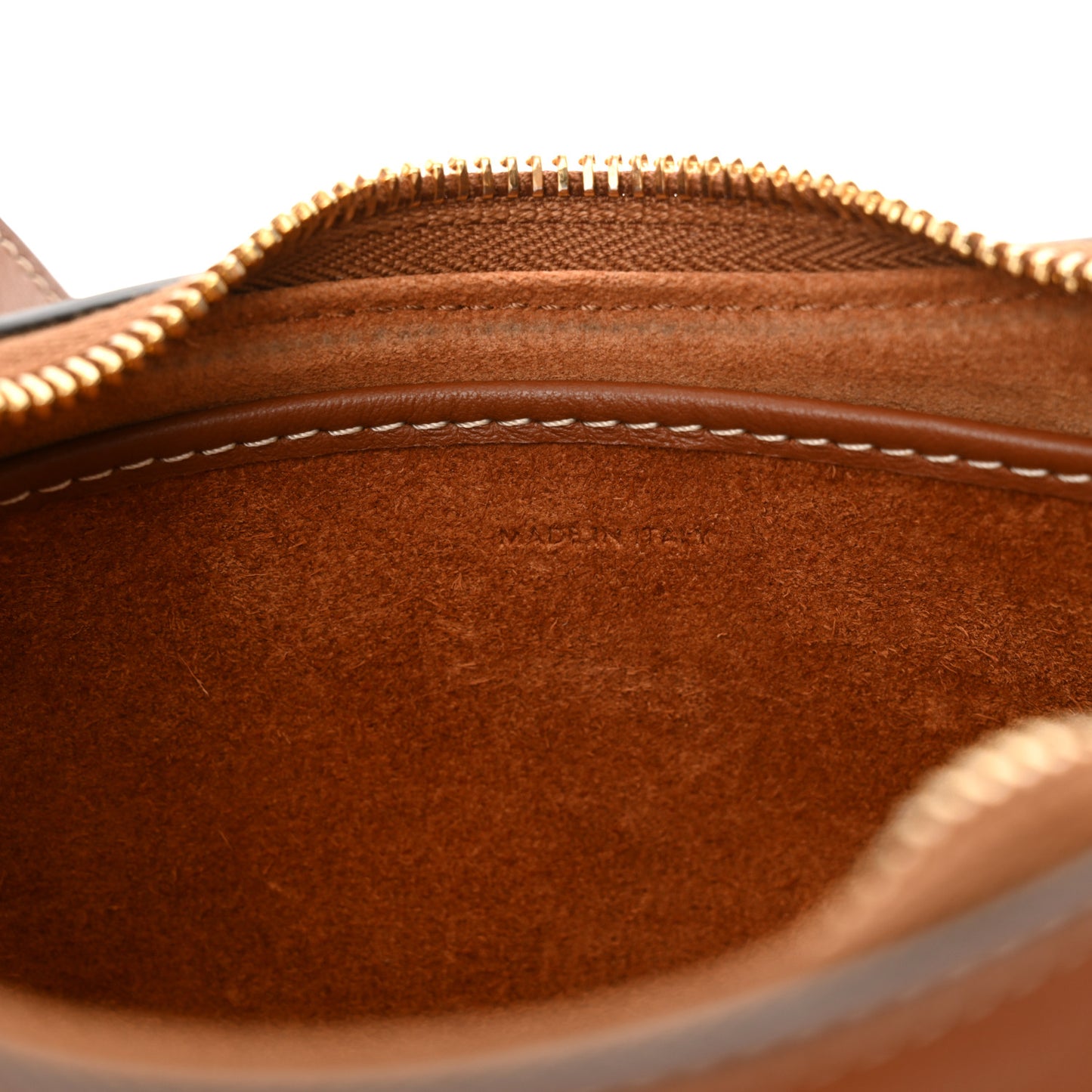 Smooth Calfskin Medium Strap Ava Shoulder Bag Tan