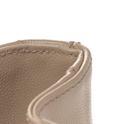 Saint Laurent Grain De Poudre Matelasse Chevron Monogram Shopping Bag Nude Powder 13 of 15