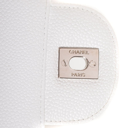 Chanel Caviar Quilted Jumbo Single Flap White 9 of 9