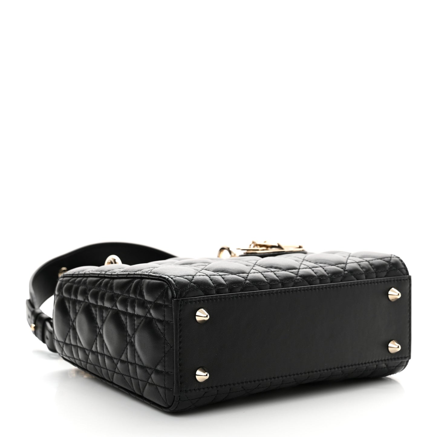 Lambskin Cannage Small My ABCDior Lady Dior Black