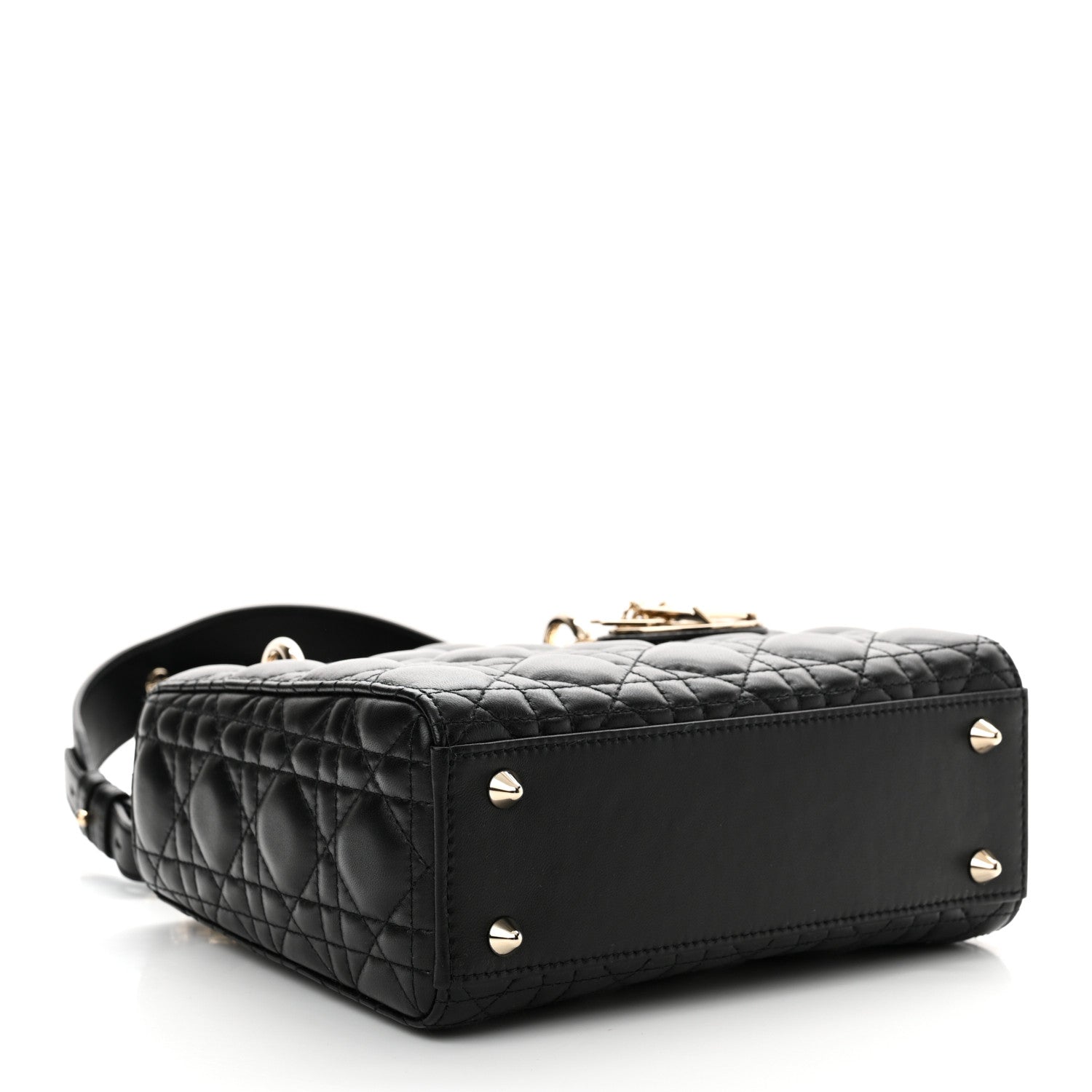 Christian Dior Lambskin Cannage Small My ABCDior Lady Dior Black 4 of 11