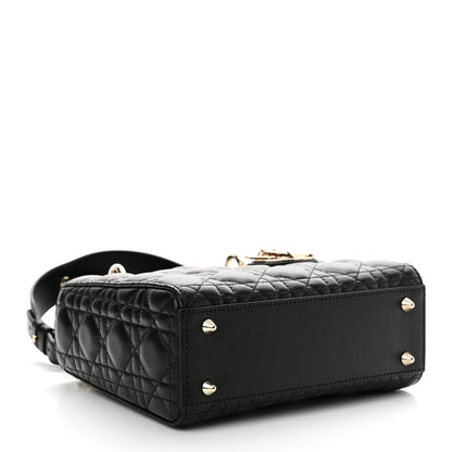 Christian Dior Lambskin Cannage Small My ABCDior Lady Dior Black 4 of 11