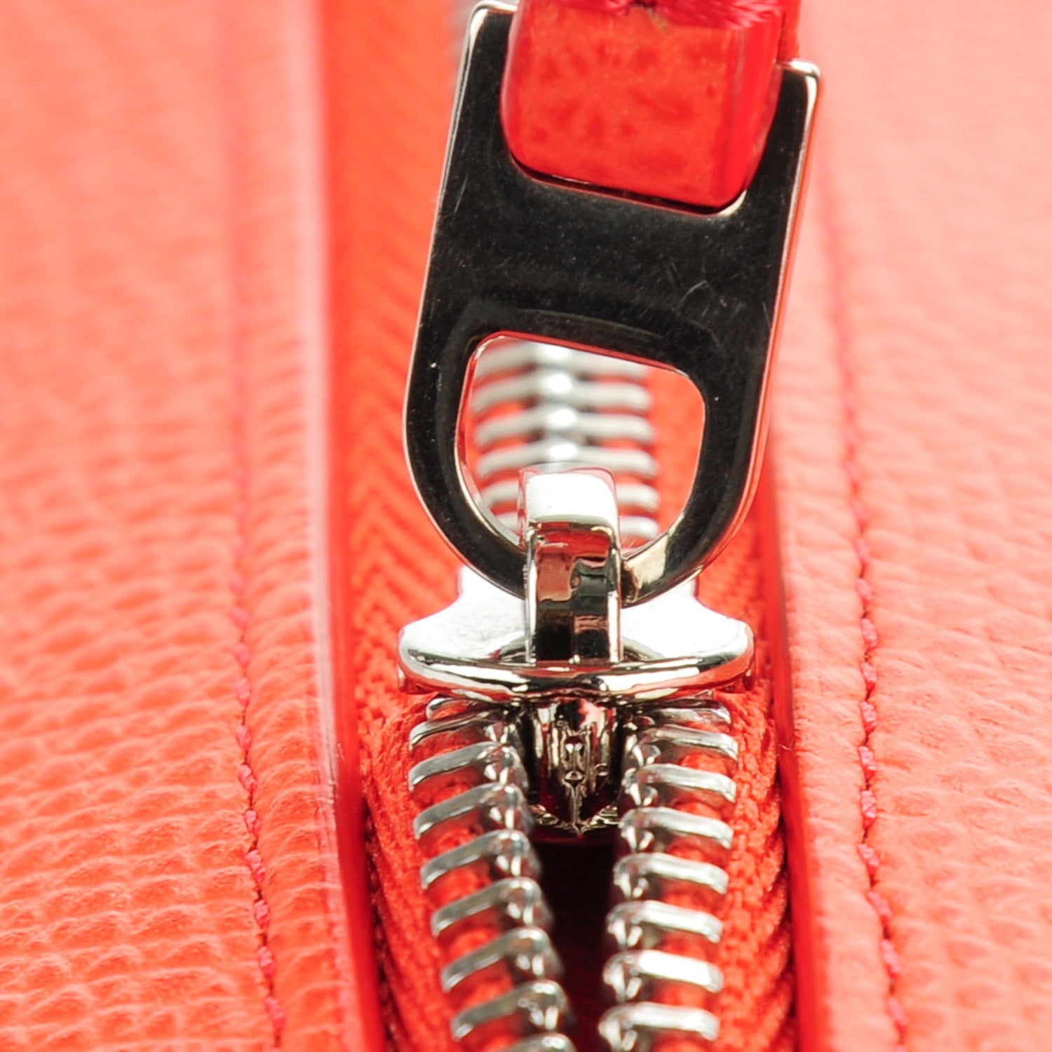 Celine Grained Calfskin Trotteur Messenger Coral 6 of 9