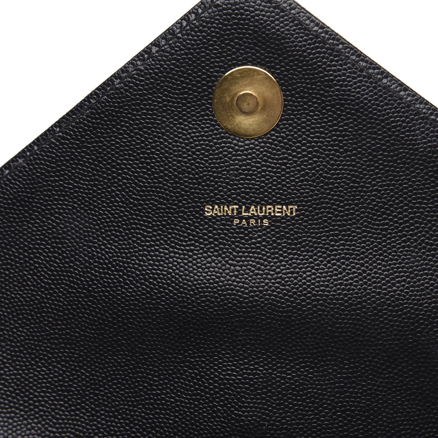Saint Laurent Grain De Poudre Matelasse Chevron Large Monogram Satchel Black 5 of 17