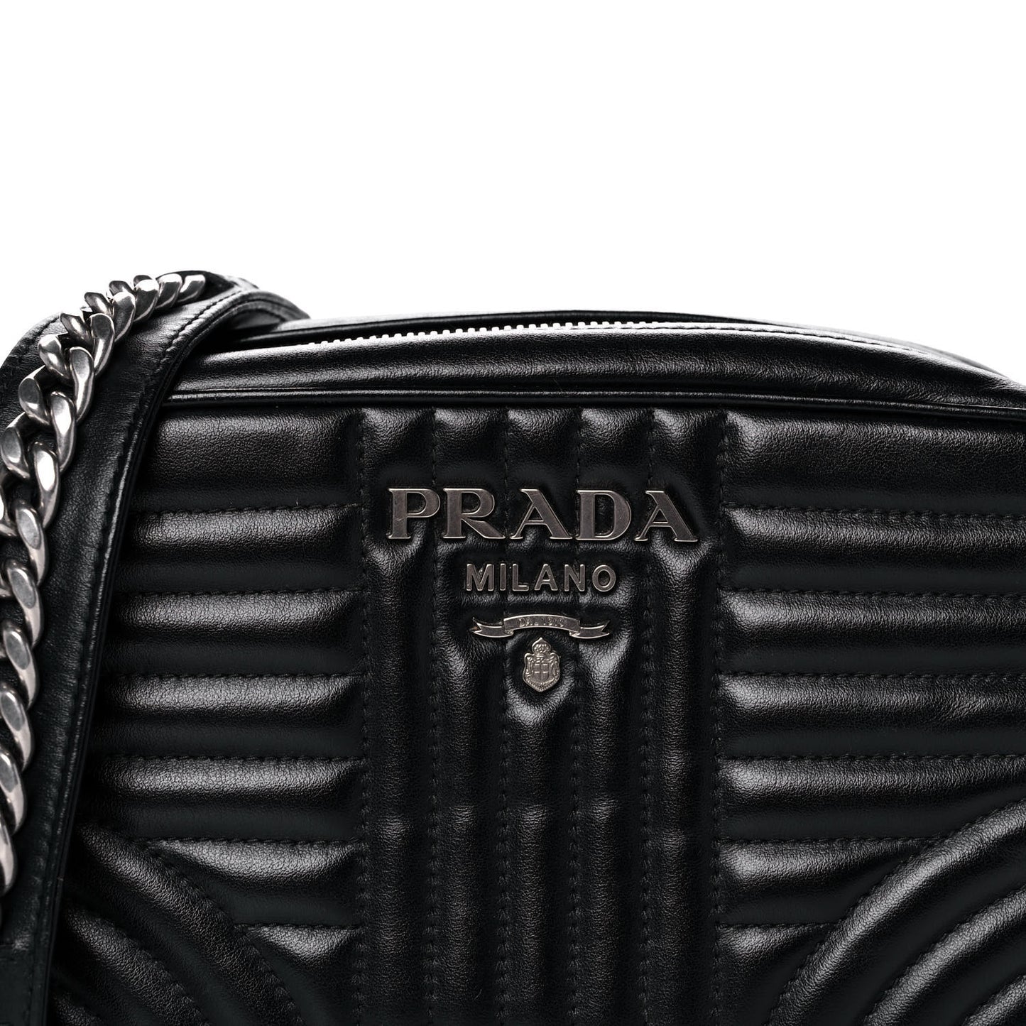 Soft Calfskin Diagramme Camera Bag Black