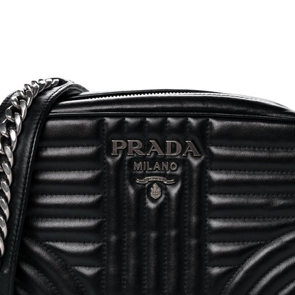 Prada Soft Calfskin Diagramme Camera Bag Black 8 of 11