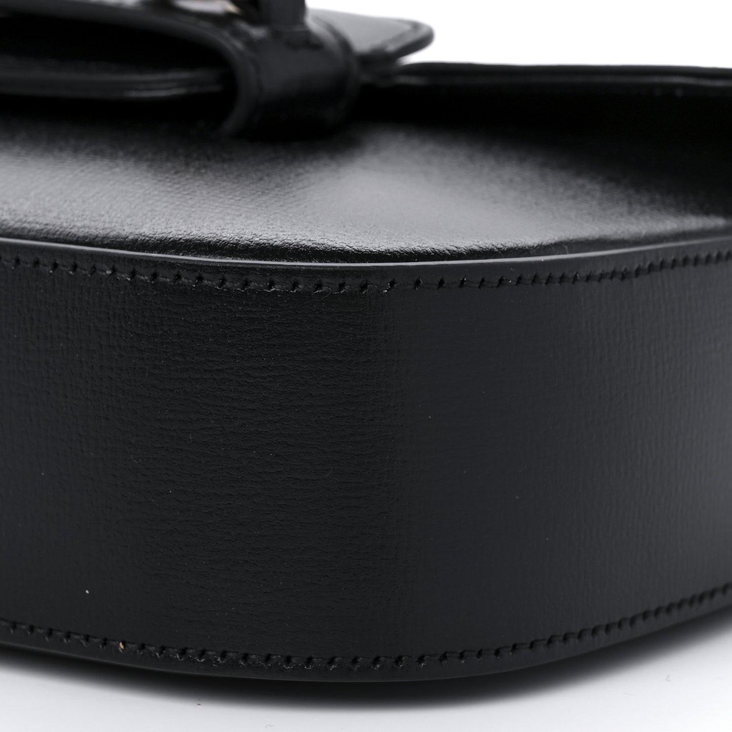 Azalea Calfskin Web Mini Horsebit 1955 Shoulder Bag Black