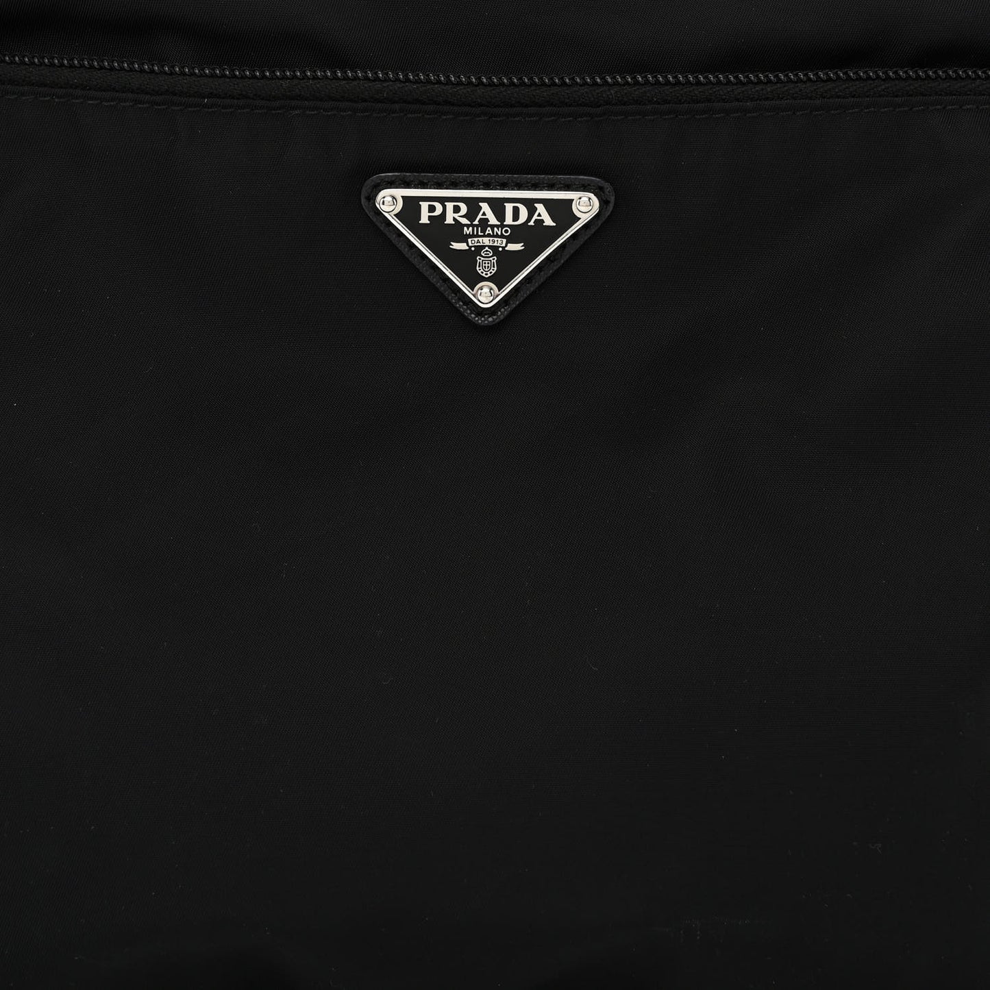 Tessuto Nylon Saffiano Messenger Black
