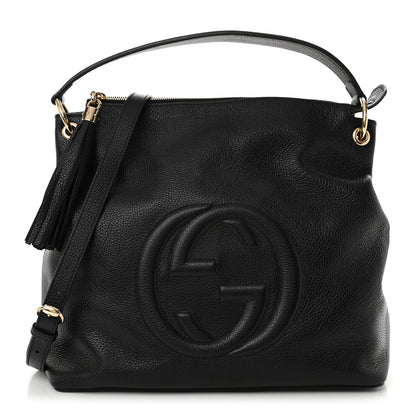 Gucci Pebbled Calfskin Large Soho Hobo Black 1 of 10