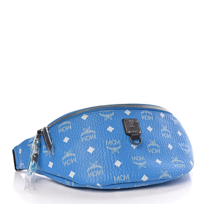 MCM Visetos Medium Stark Belt Bag Blue 4 of 11