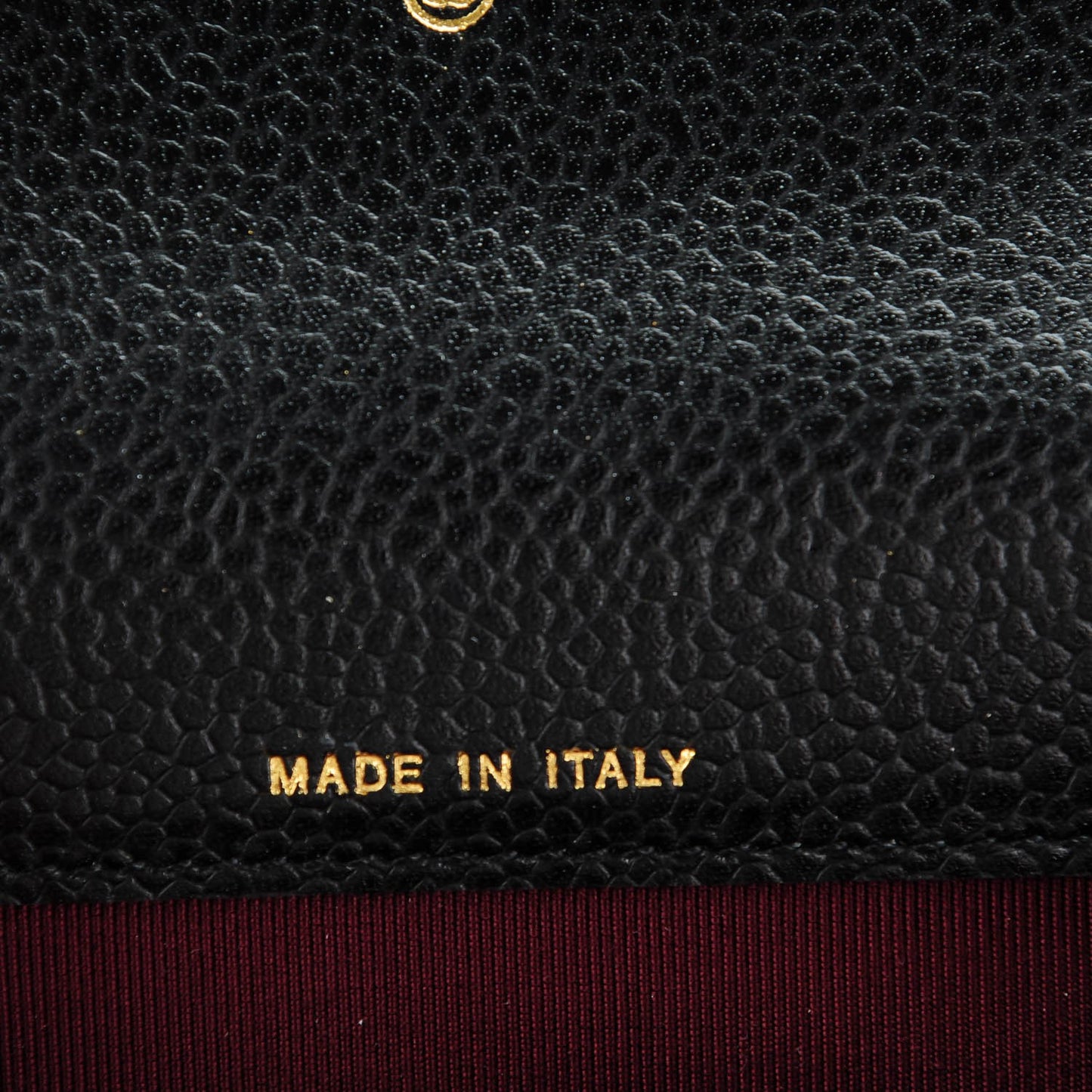 Caviar Quilted Flap Card Holder Black