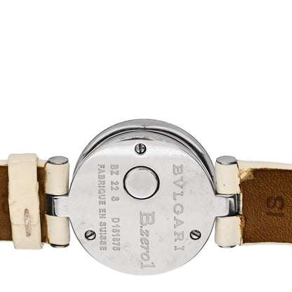 Bulgari Stainless Steel Calfskin Diamond Bezel 22mm B.Zero1 Quartz Watch 4 of 6