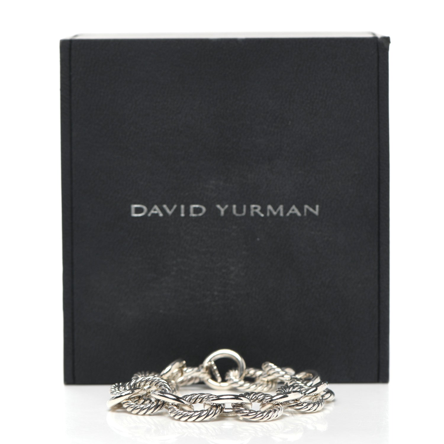 David Yurman Sterling Silver 12mm Large Oval Link Bracelet 6 of 6