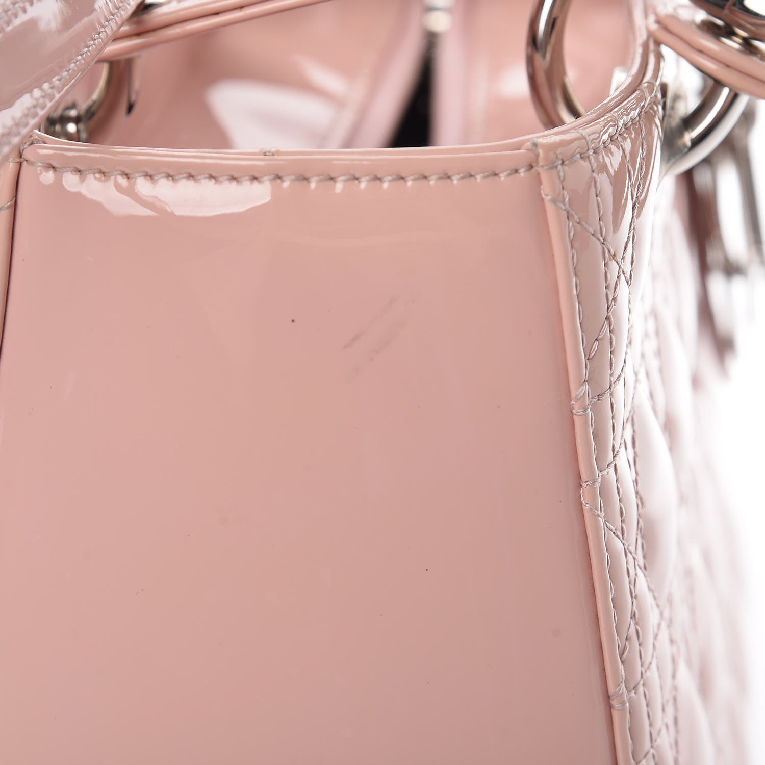 Christian Dior Patent Cannage Medium Lady Dior Rose Clair 18 of 18