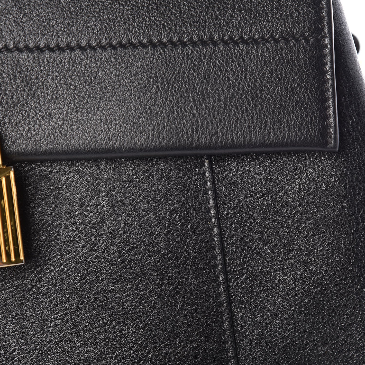 Tom Ford Calfskin Medium Leonica Padlock Satchel Bag Black 14 of 14