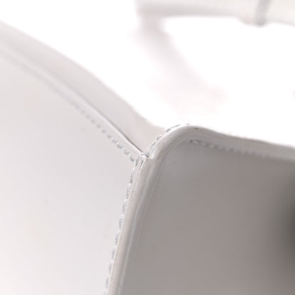 Balenciaga Shiny Box Calfskin Small Hourglass Top Handle Bag Chalky White 14 of 15