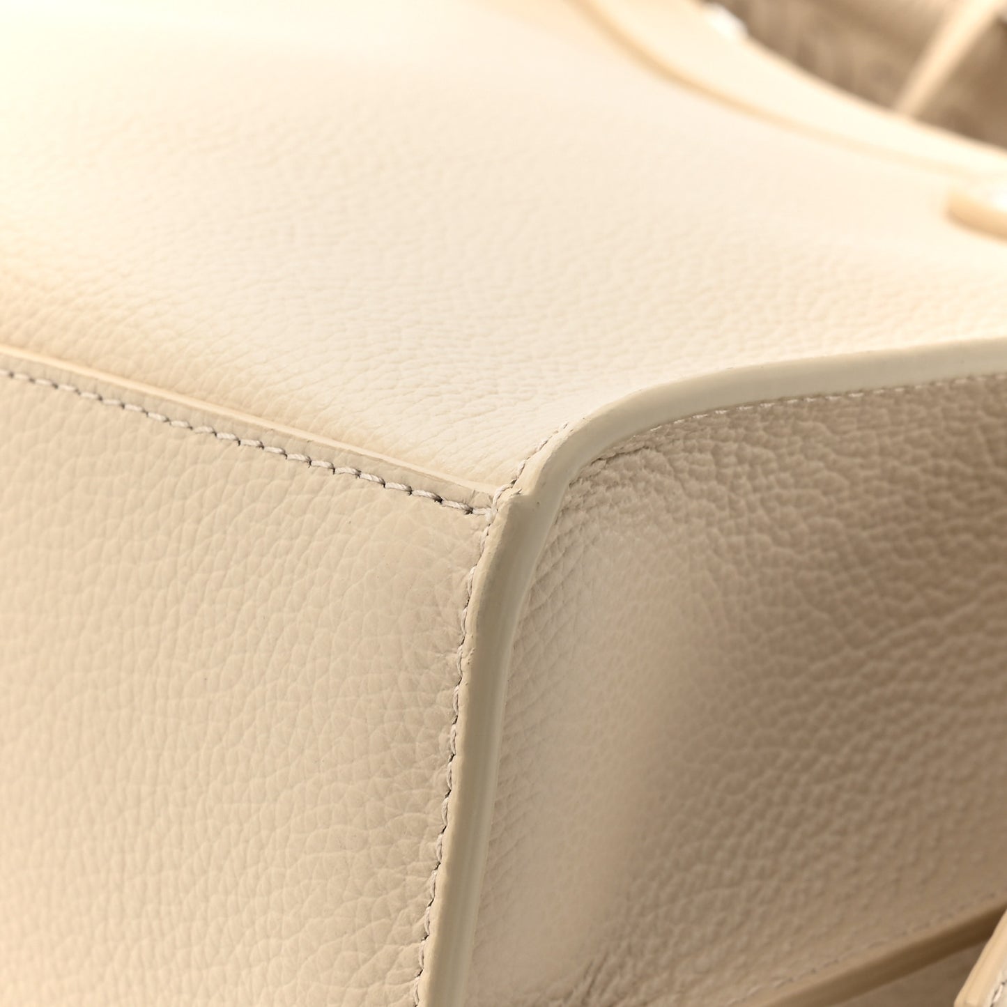 Grained Calfskin Neo Classic Silver Hardware S City Cream