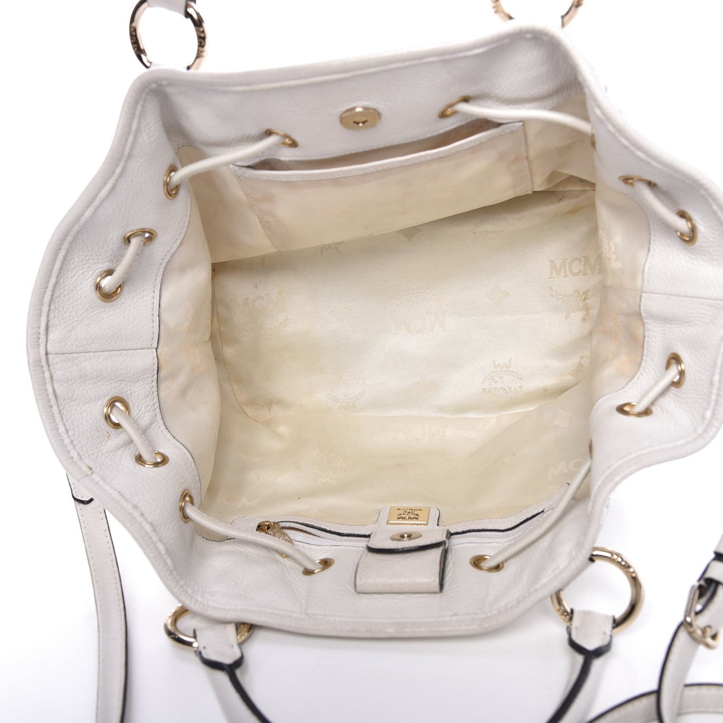 Visetos Drawstring Bag White