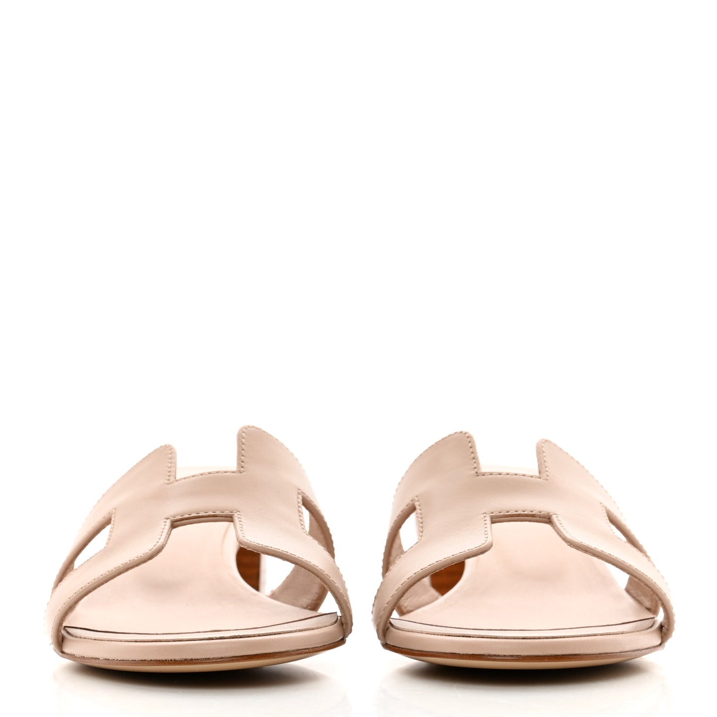 Calfskin Oasis Sandals 35 Beige Nude