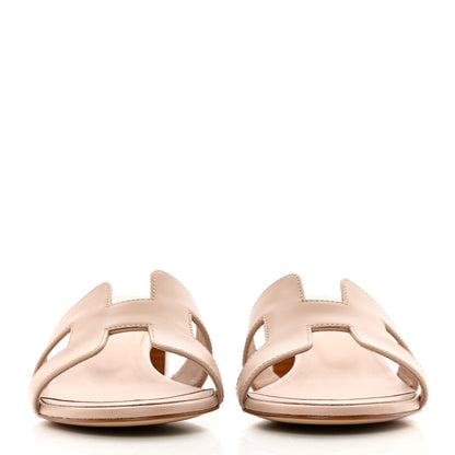 Hermes Calfskin Oasis Sandals 35 Beige Nude 2 of 9