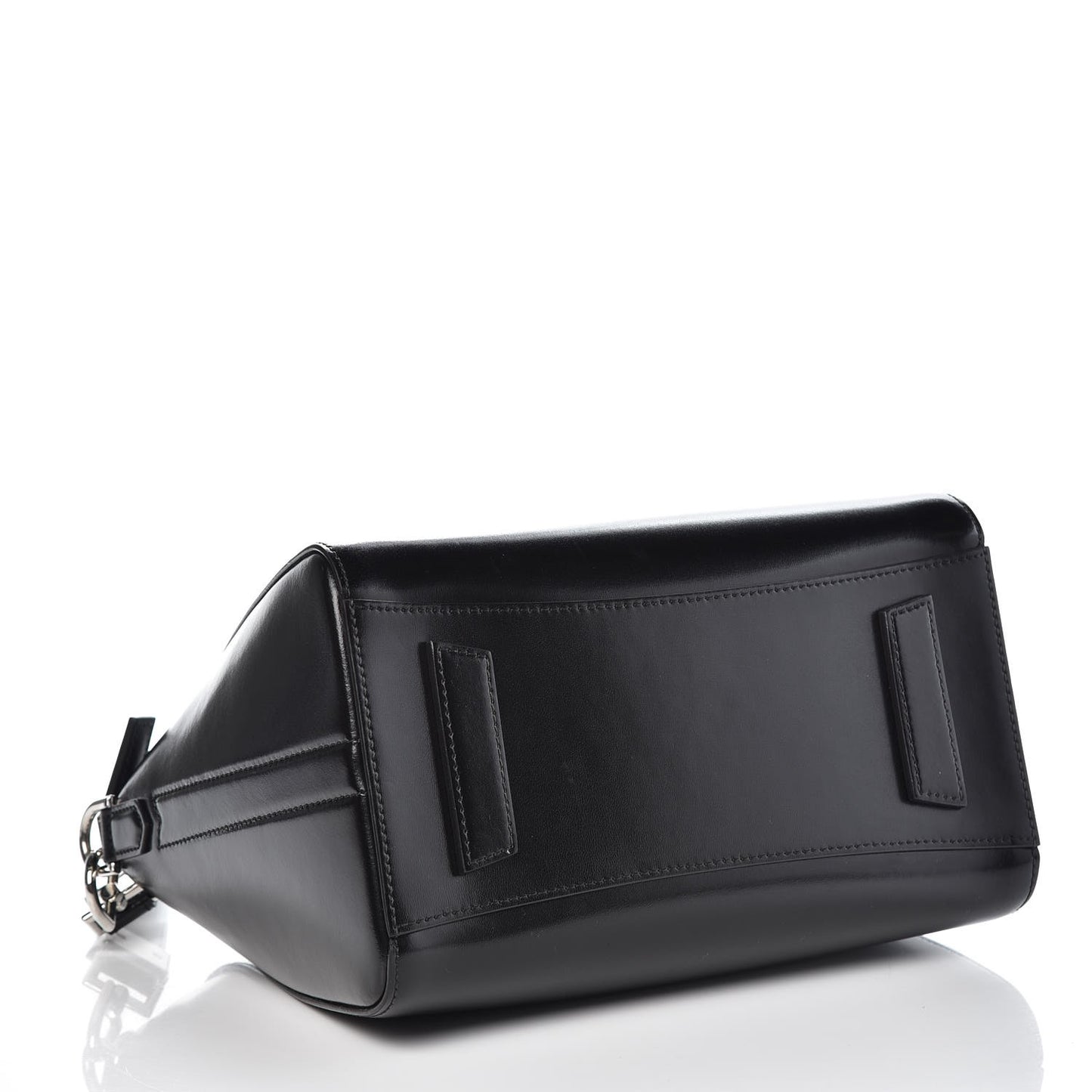 Shiny Lord Calfskin Small Antigona Black