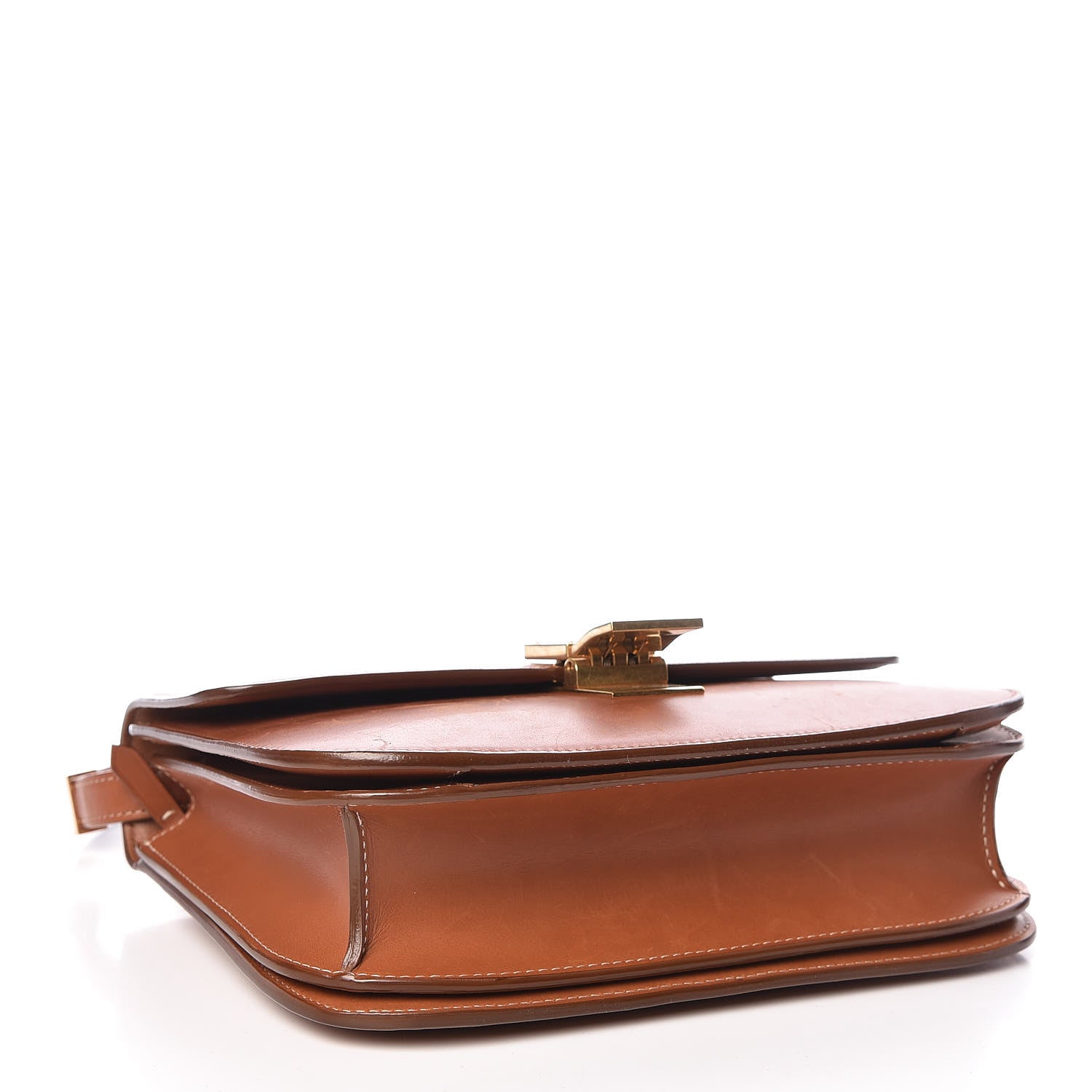 Celine Smooth Calfskin Medium Classic Box Flap Bag Camel 4 of 13