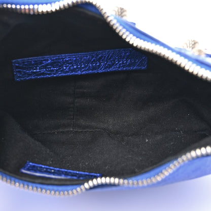 Balenciaga Metallic Arena Agneau Le Cagole Shoulder Bag XS Blue 5 of 12