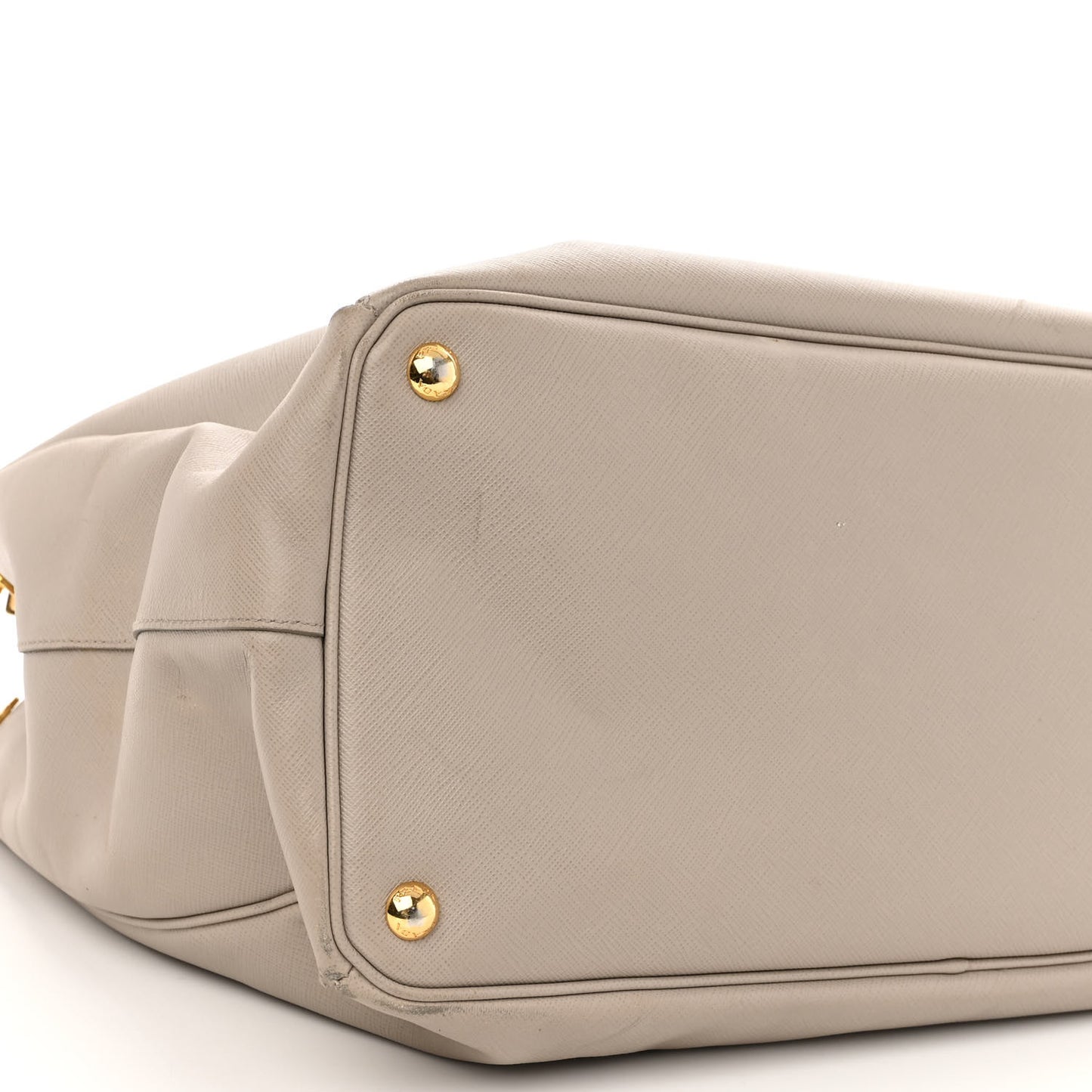 Saffiano Lux Extra Large Galleria Double Zip Tote Pomice