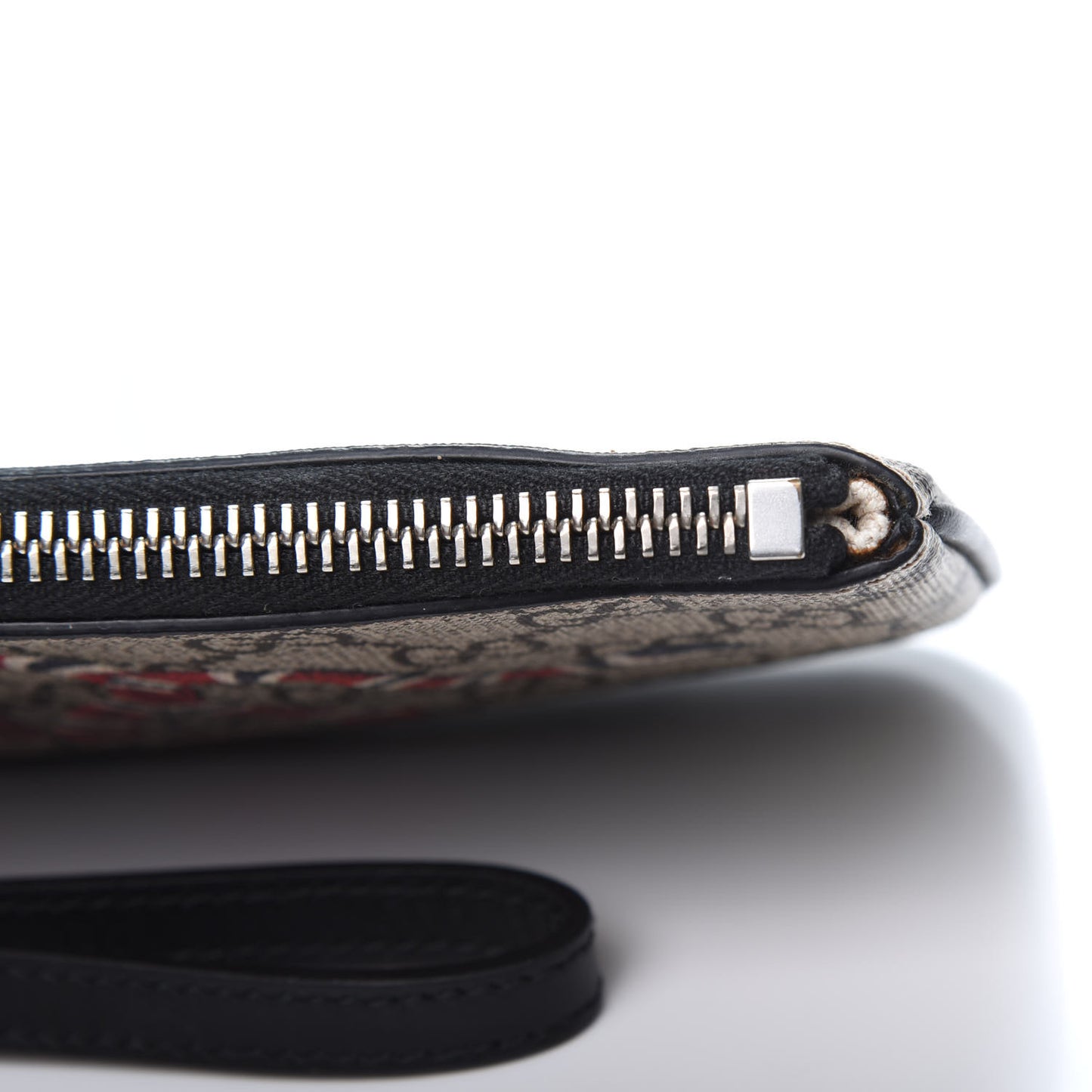 GG Supreme Monogram Kingsnake Zip Pouch Black