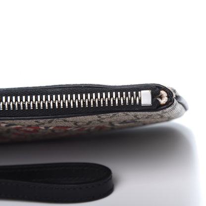 Gucci GG Supreme Monogram Kingsnake Zip Pouch Black 11 of 12