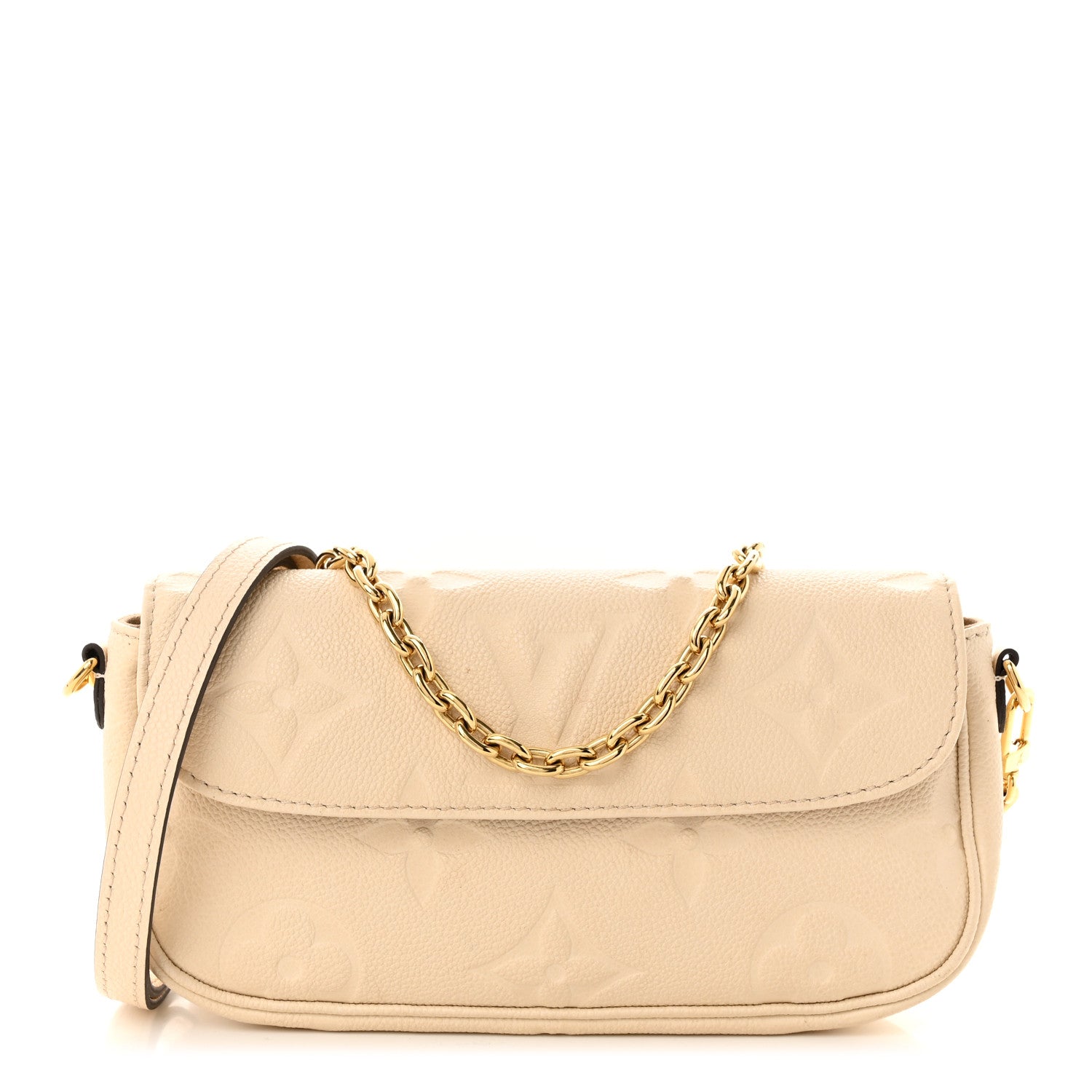Louis Vuitton Empreinte Monogram Giant Ivy Wallet On Chain Cream 1 of 11