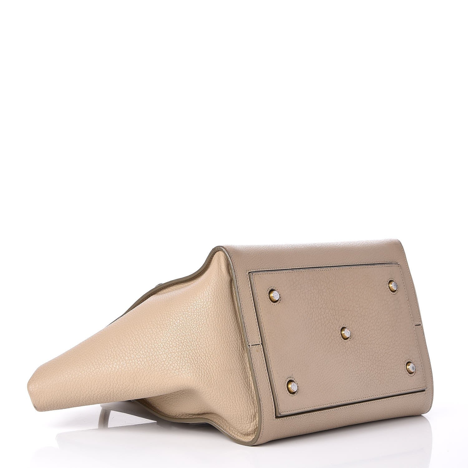 Celine Crisped Calfskin Small Tie Knot Tote Light Taupe 4 of 15