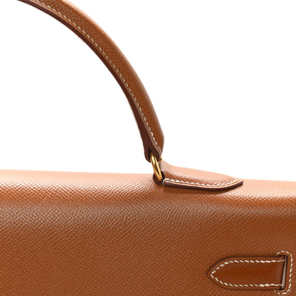 Hermes Courchevel Kelly Sellier 35 Gold 15 of 20