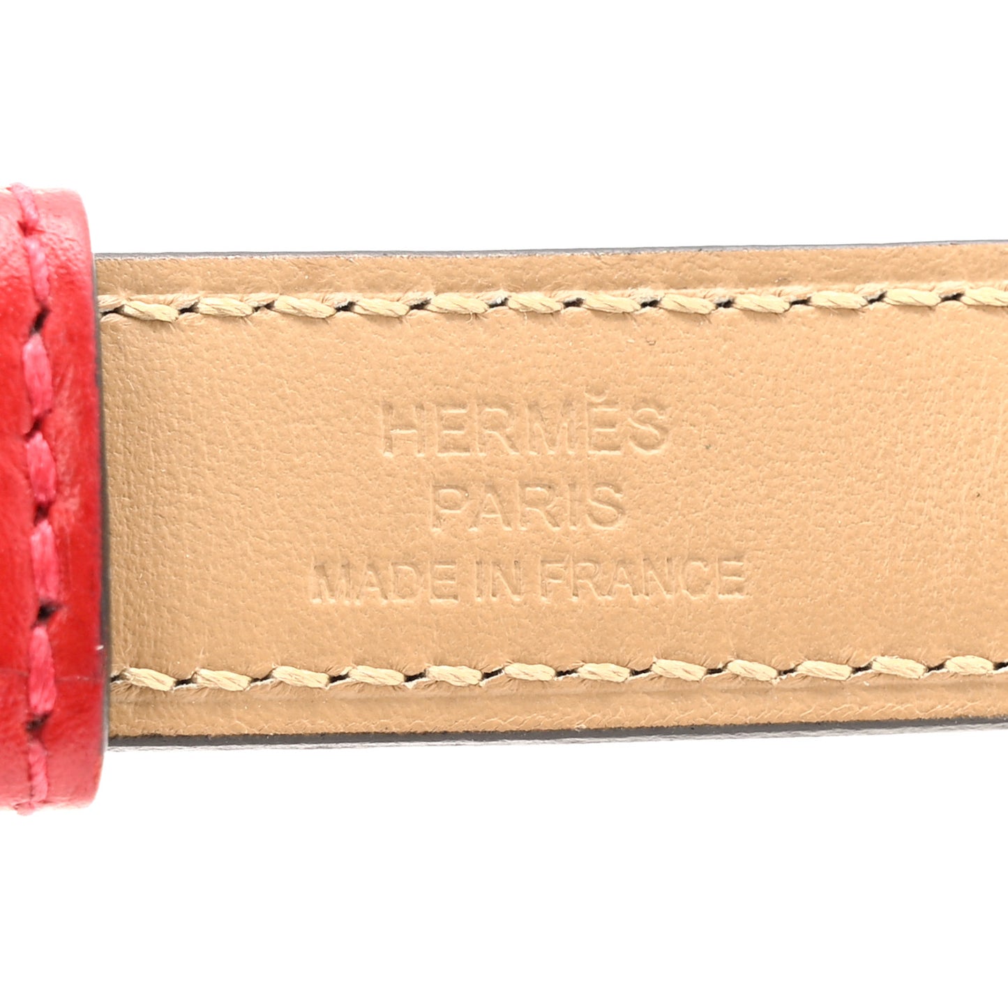 Epsom Kelly Belt Rouge Casaque