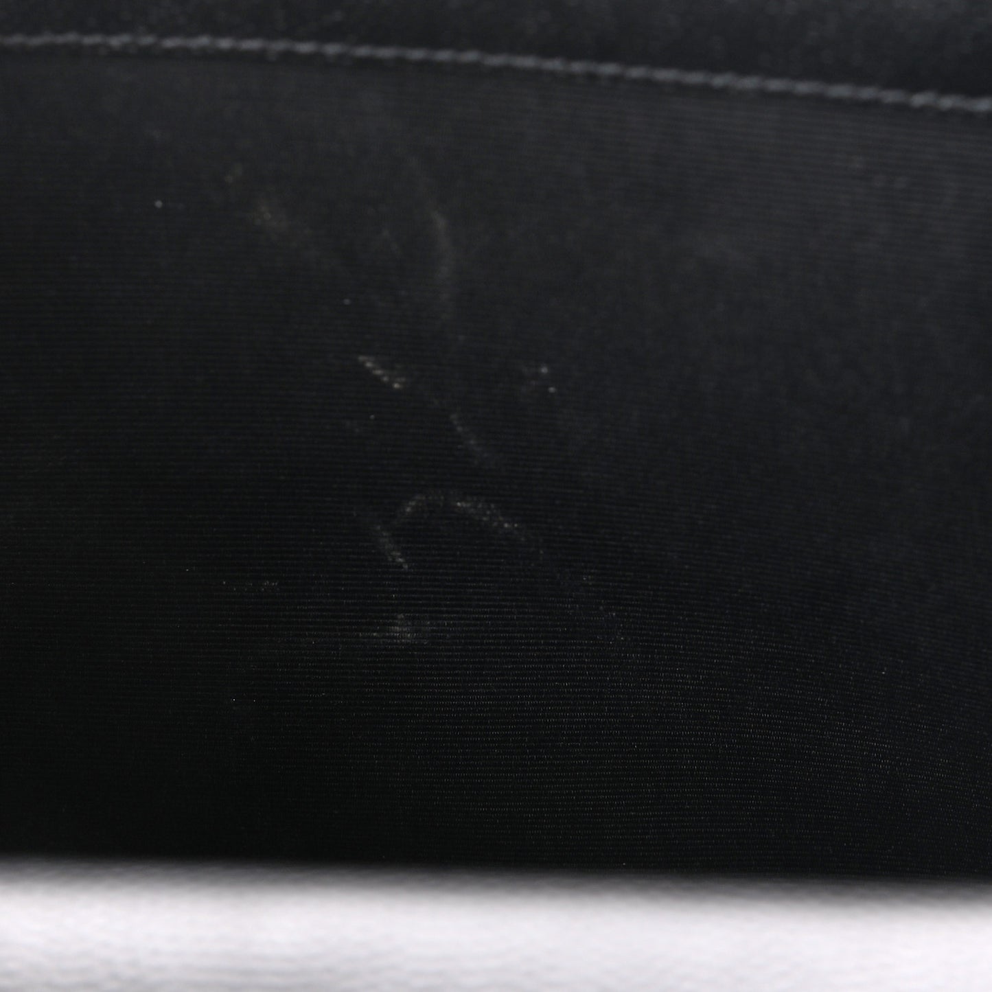 Grain De Poudre Textured Mixed Matelasse Triquilt Medium Monogram Satchel Black
