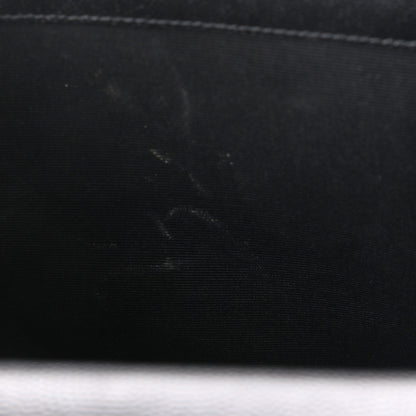 Saint Laurent Grain De Poudre Textured Mixed Matelasse Triquilt Medium Monogram Satchel Black 9 of 9