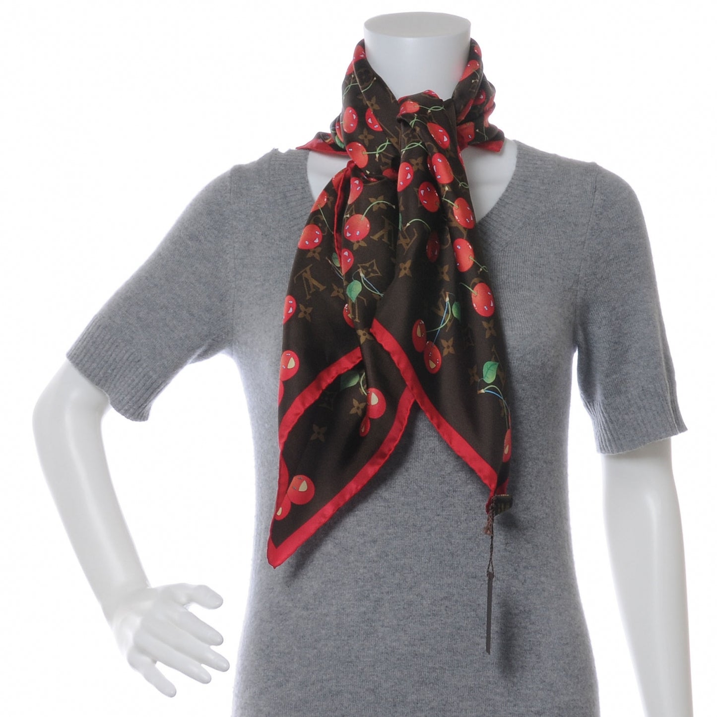 Monogram Cerises Scarf