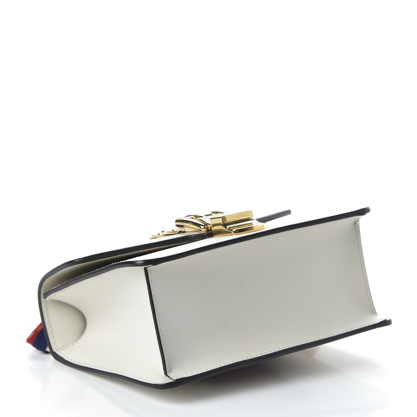Calfskin Mini Sylvie Chain Shoulder Bag White